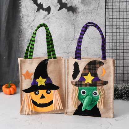 Bolsa de regalo de Halloween no tejida, bolsa para dulces