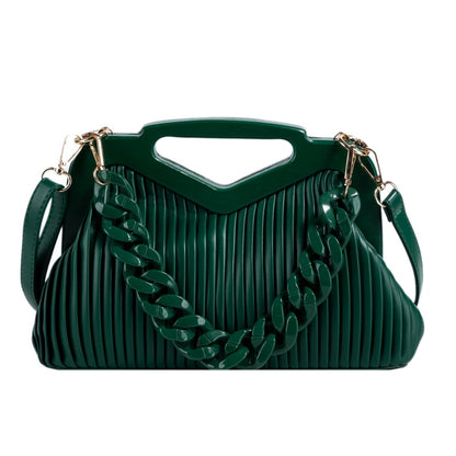Bolsos plisados ​​triangulares 