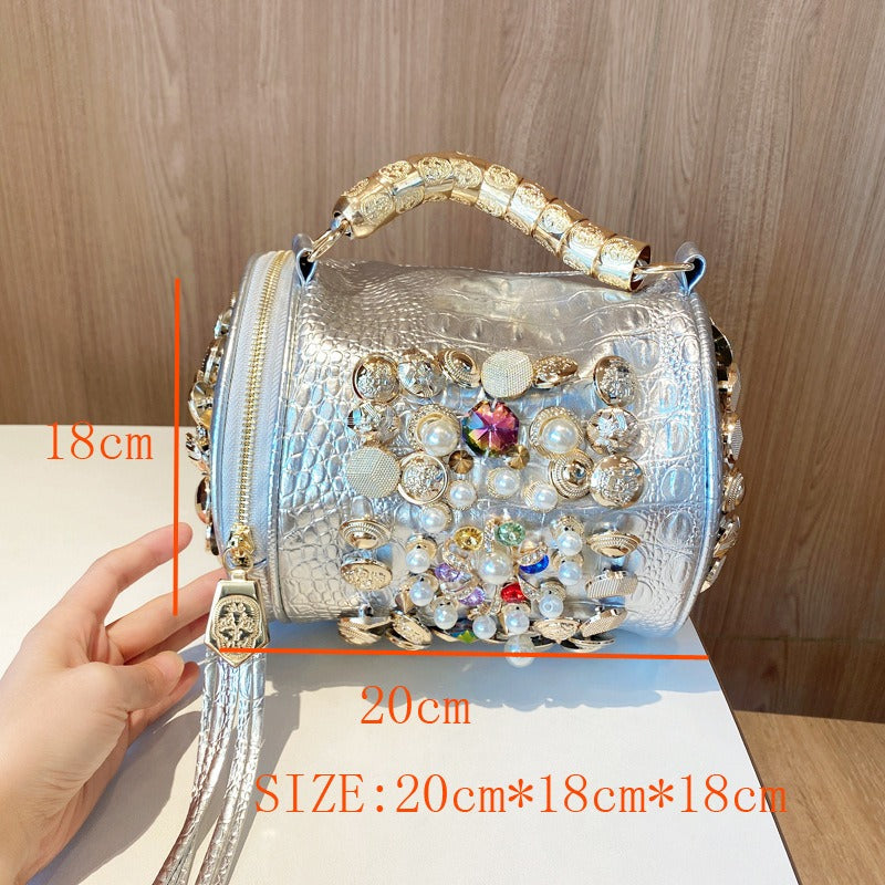Glam Twist Cylinder Bag