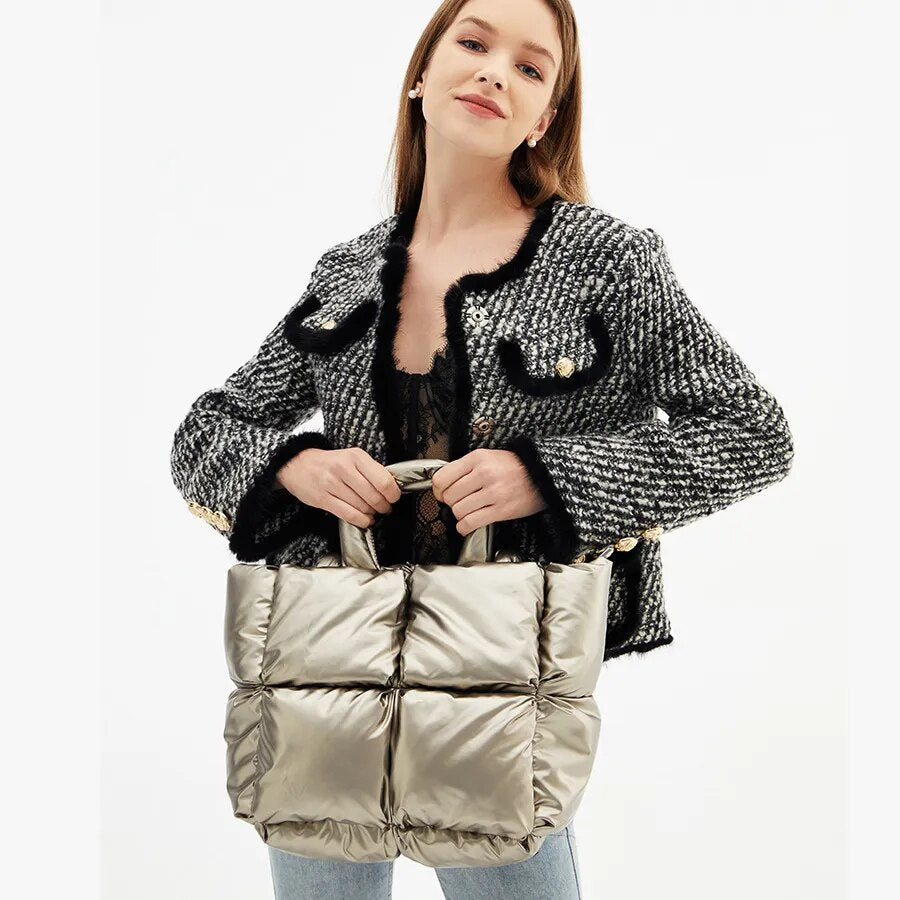 Quilted Fluorescent Tote