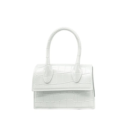 Vibrant Crocodile Pattern Jelly Mini Purse - BAGMODA