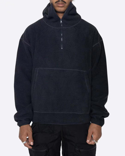 Trendy Men's Casual Brushed Hoody Zipper