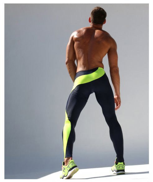 Men Sports Tight Stretch Fitness Pants - BAGMODA