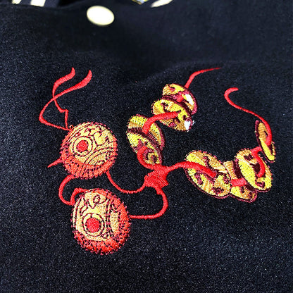 Strapazierfähige bestickte Herrenjacke im chinesischen Stil