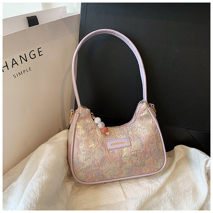 Bolso de mano de moda francesa para llevar al hombro o debajo del brazo