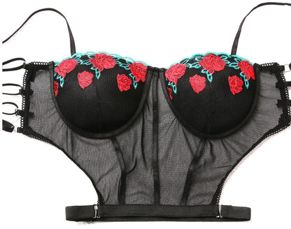 Bügel bestickt schwarz Temperament sexy Dessous
