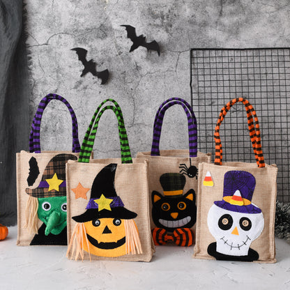 Bolsa de regalo de Halloween no tejida, bolsa para dulces