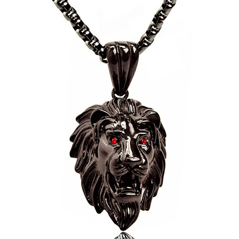Retro Lion's Head Stainless Steel Domineering Necklace