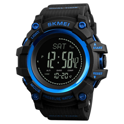 Reloj con brújula y calendario deportivo para exteriores para hombre, multifuncional.