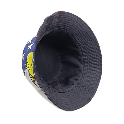Sombrero pequeño para viajes al aire libre con aspecto de cara, moderno, combinable y resistente al sol.