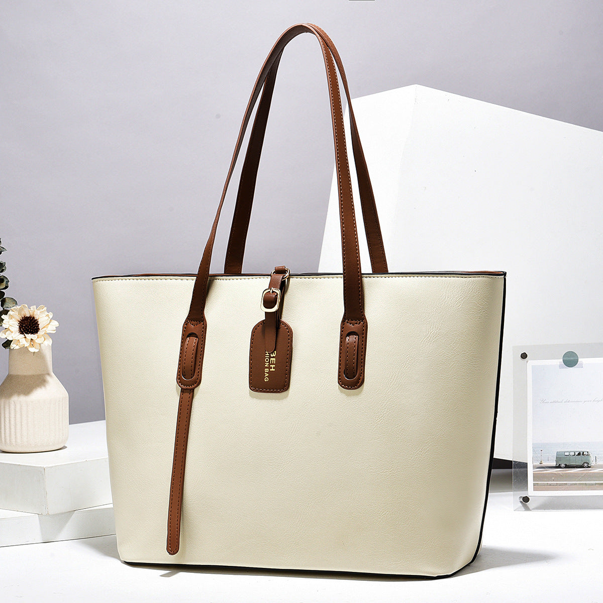 Bolso bandolera de piel con estampado de piel, versátil y de alta calidad.