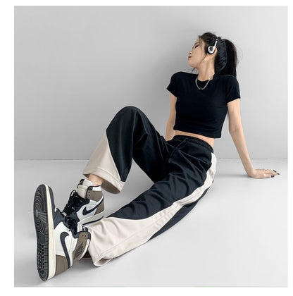 Pantalones deportivos holgados y de moda para mujer