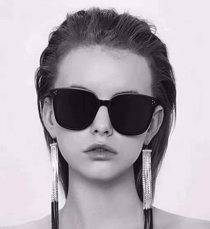Gafas de sol rectangulares para mujer, gafas de sol cuadradas sin montura