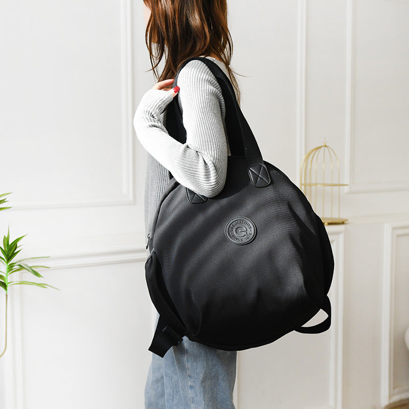 Black Round Multifunctional Backpack