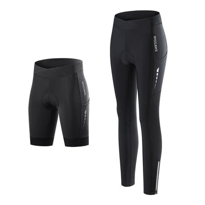 Pantalones de ciclismo con amortiguación de silicona transpirable y de secado rápido