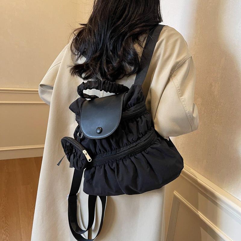 Pleated Backpack