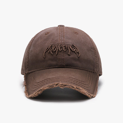 Buchstaben Dreidimensionale Stickerei Soft Top Burr Herren Baseball Cap