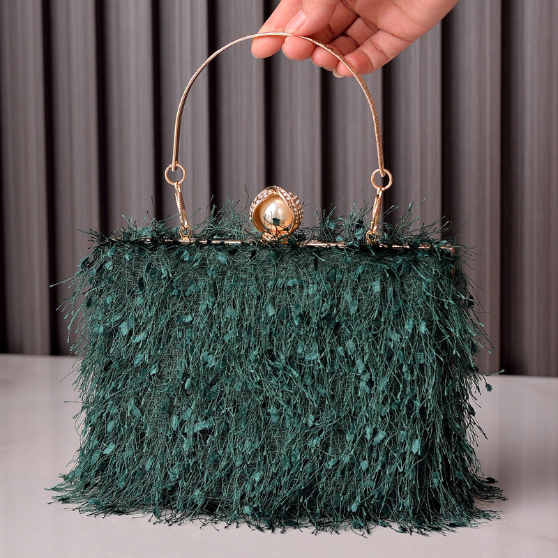 Tassel Party Evening Bag Fashion Luxury Designer Square Bags Crossbody Shoulder Bag Ladies