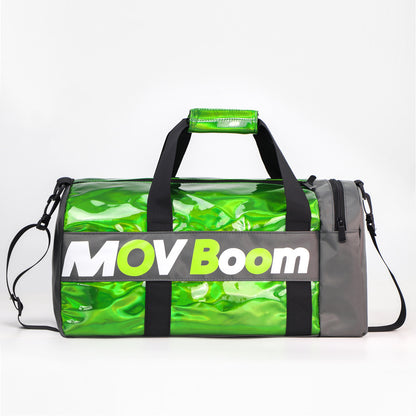 Bolsa de yoga para entrenamiento deportivo, bolsa de gimnasio de cuero sintético con láser