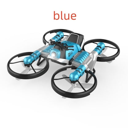 Dron RC WiFi FPV para motocicleta 2 en 1, helicóptero plegable, cámara de 0,3 MP, retención de altitud, cuadricóptero RC, dron para motocicleta 2 en 1.