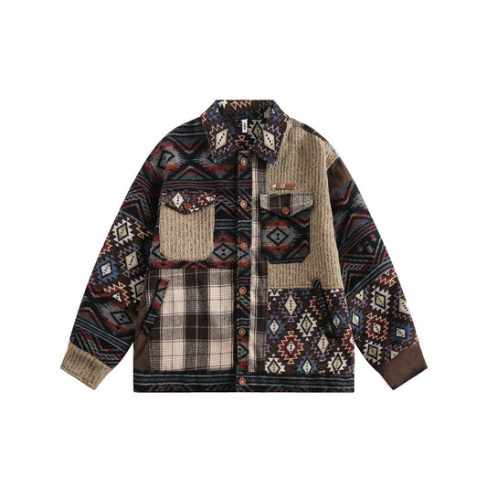 Loose Casual Couple Polo Collar Jacket