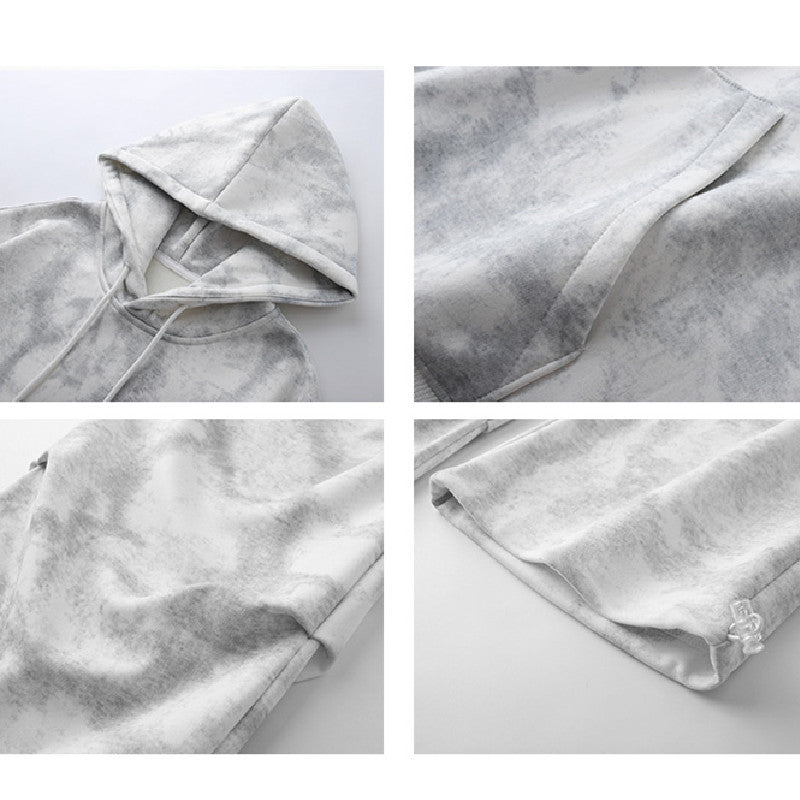 Tie Dye Sweater Pants Casual Suit Men - BAGMODA