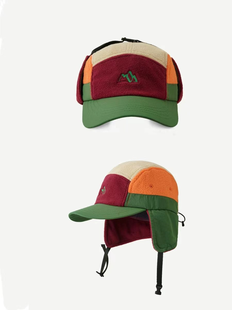 Protection Ushanka Street Matching Baseball Mountain Embroidery Pilot Cap