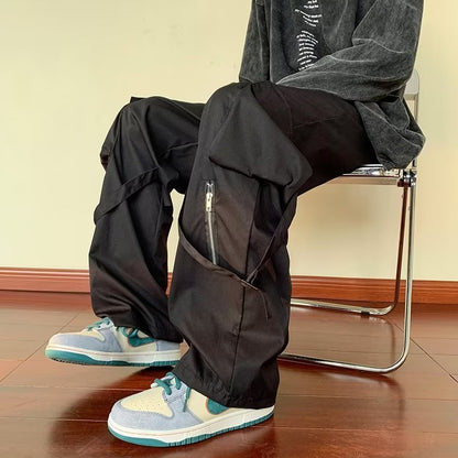 Loose Straight Cargo Pants Men - BAGMODA
