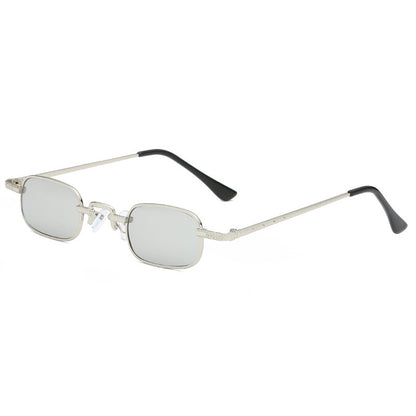 Quadratische Sonnenbrille mit kleinem Rahmen für Herren und Damen