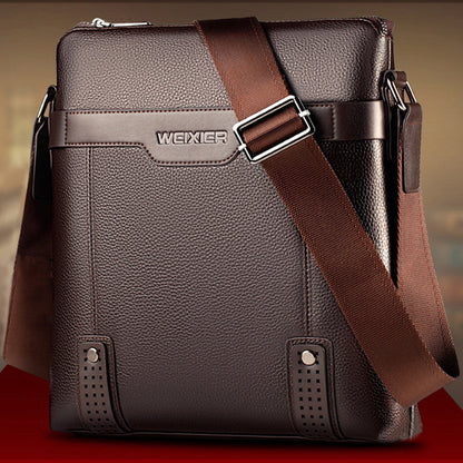 Bolsos de mensajero de cuero PU de moda para hombre