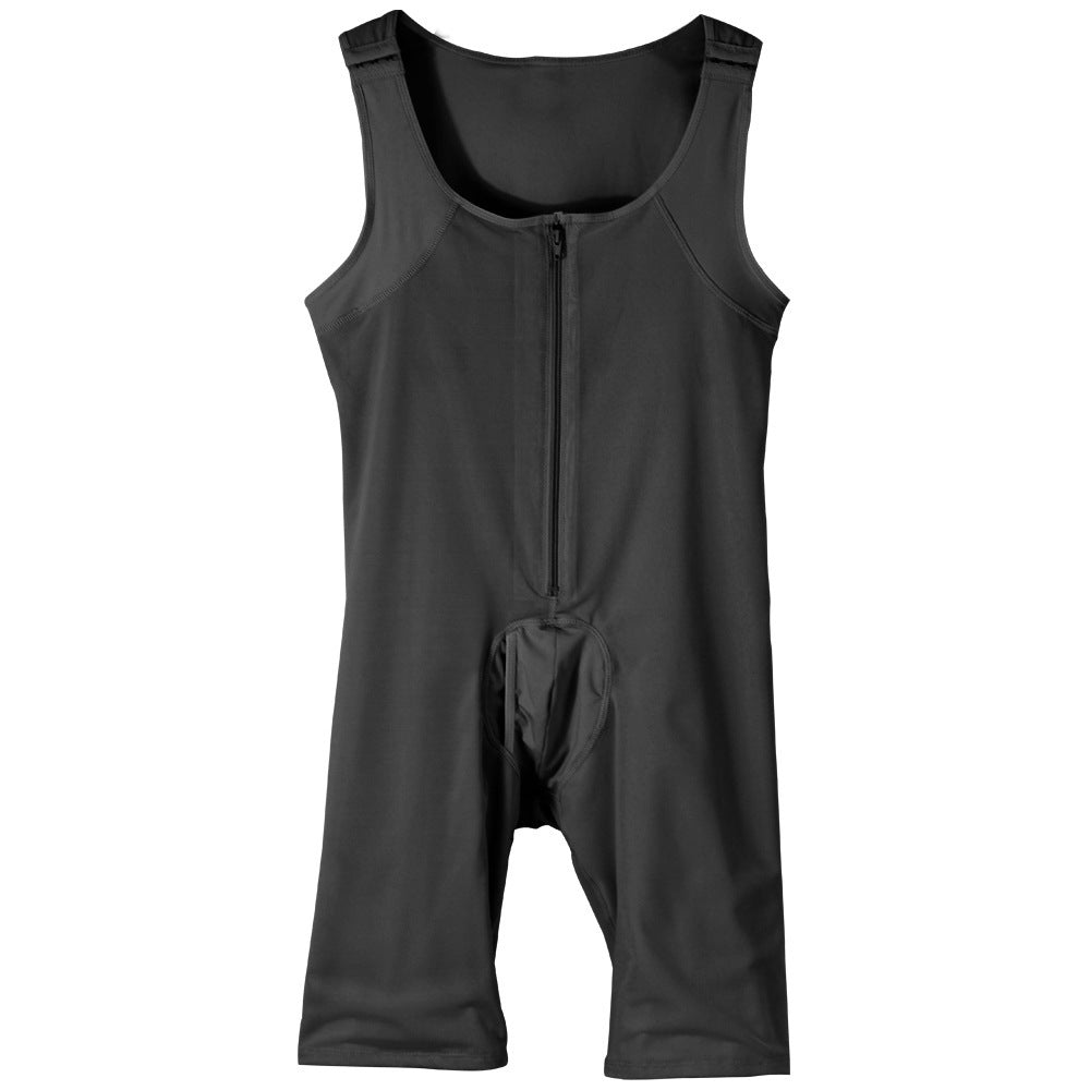 Peach Pants Jumpsuit Lift Body Shape For Men - BAGMODA