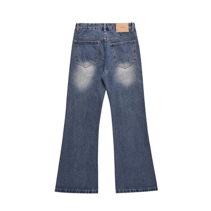Fashion Horn Denim Pants Men - BAGMODA