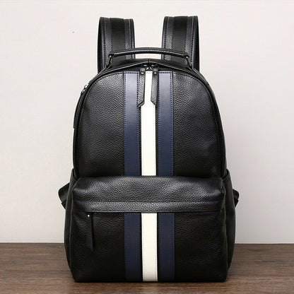 Mochila de cuero para viajes informales
