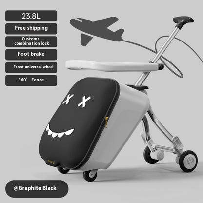 Maleta con ruedas para máquina de montar y embarcar para niños