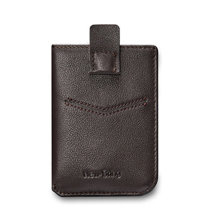 Echtes Leder Brieftasche Herren Kartenhalter Dünnes Rindsleder