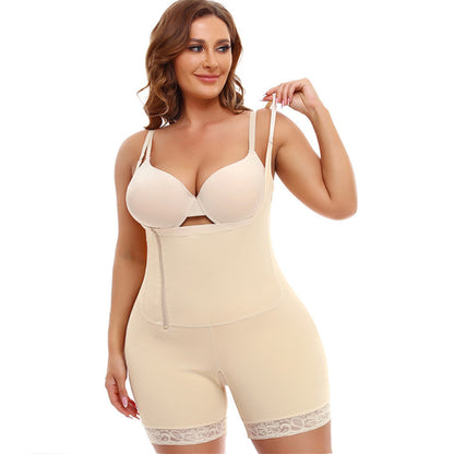 Einteilige Taillen- und Hüftstraffung, straffe Körperfett-Shapewear für Frauen in Übergröße