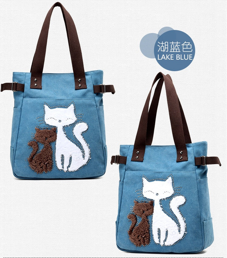 Süße Plüsch-Canvas-Tasche 