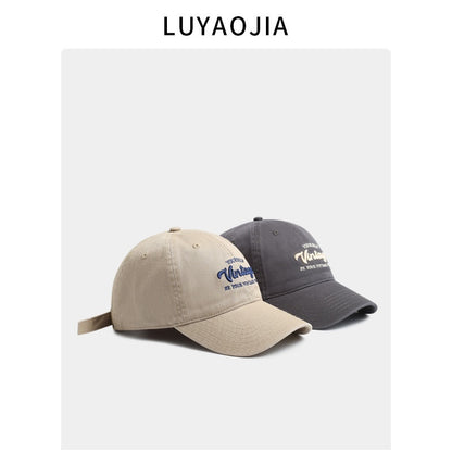Neue Buchstabenstickerei Lässige All-Match-Baseballmütze für Männer