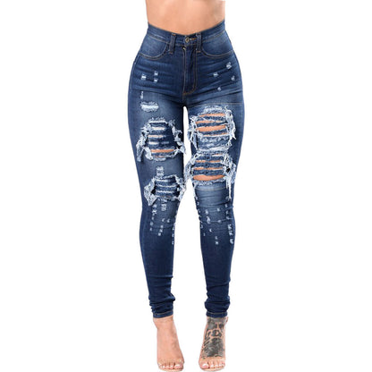 Jeans rotos para mujer Pantalones ajustados