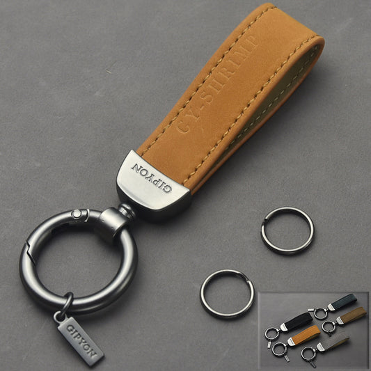 Car Key Ring Genuine Leather Pendant
