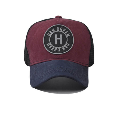 Gorra de béisbol bordada, gorra vieja lavada con visera