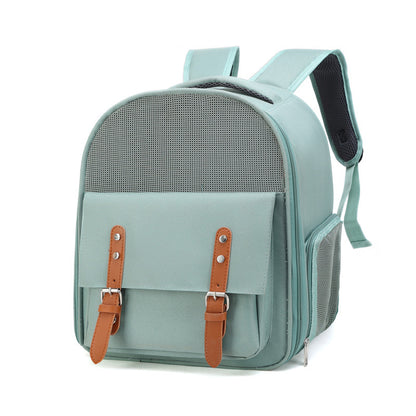Mochila portátil para mascotas al aire libre, transpirable