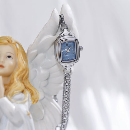 Damen New Minority Einfache hellblaue Uhr