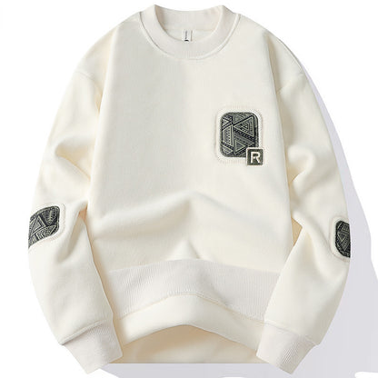Warm Leisure Pullover Autumn And Winter New Double-sided Polar Fleece Sweater Men