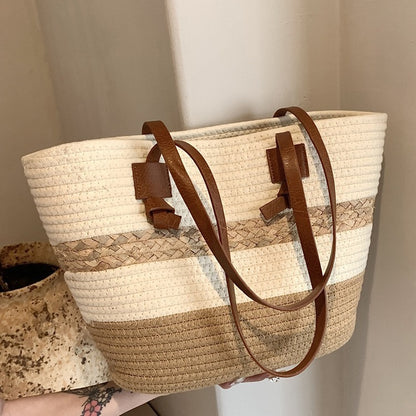 Seaside Luxe Stroh-Umhängetasche