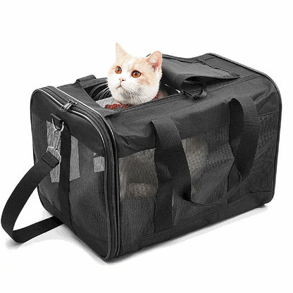 Bolsas de transporte para perros y gatos, para coche, portátiles, plegables, para viajes al aire libre, transpirables.
