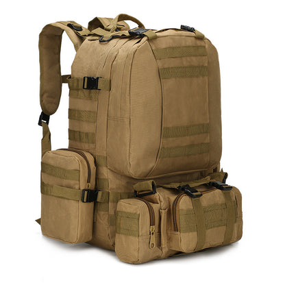 Mochila de viaje para montañismo al aire libre de camuflaje de 50 l