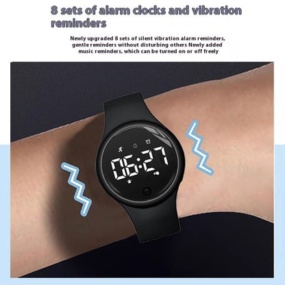Reloj electrónico para estudiantes de secundaria, masculino y femenino, con alarma y vibración silenciosa.