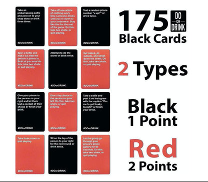 Juegos de mesa, juego de cartas para beber para adultos, reto o chupitos para antes de beber, estrategia, fiestas, camping, cumpleaños, juego de cartas