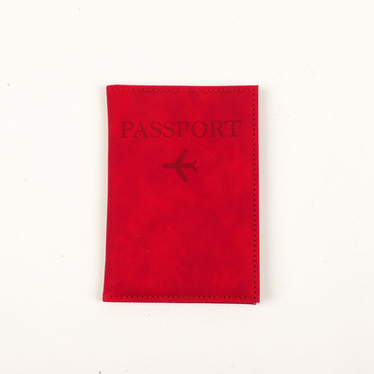 Funda protectora de cuero para pasaporte con gran capacidad